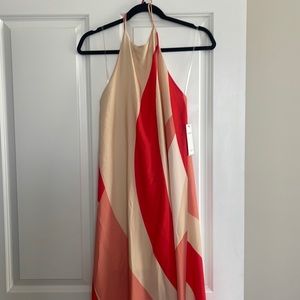 NWT Halter Shift Maxi Dress